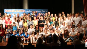 imagen recepción a deportistas, junio 2015