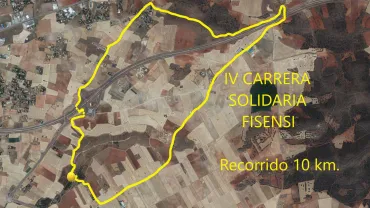 imagen del mapa recorrido de la Carrera Solidaria Fisensi 2019 Miguelturra