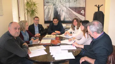 imagen de la reunión de la Mancomunidad donde se ha tratado el tema del área conjunta del taxi, noviembre 2018