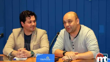 imagen de la rueda de prensa ofrecida por Triguero y Martín Ruiz, junio 2016