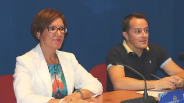 imagen de Sobrino y Rodríguez durante la rueda de prensa, 25 septiembre 2018