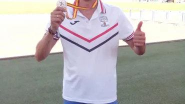 imagen del Medallista churriego Santiago Mascaraque Crespo, junio 2015