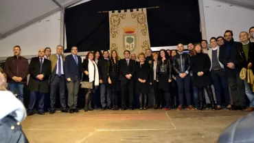 imagen de autoridades y representantes de municipios del Campo de Calatrava, marzo 2018, imagen Gabinete Prensa Multimedia