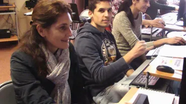 imagen alumnado el curso avanzado de diseño gráfico con Adobe Photoshop, diciembre 2015