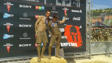 Imagen de Rocio Casas y Christian Quesada en la Spartan Race 