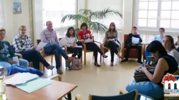 imagen del taller sobre el cambio de etapa escolar, mayo 2016