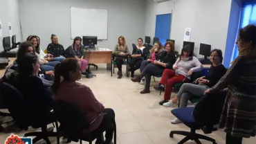 imagen de una de las sesiones del taller de prevención de violencia, noviembre 2018, fuente imagen Centro de la Mujer Miguelturra