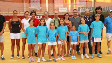 imagen de Victoria Sobrino en el torneo de tenis de agosto de 2015