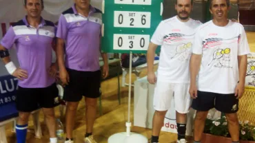 imagen tras uno de los partidos de tenis, 20 de agosto de 2015