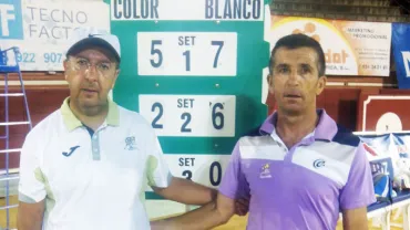 imagen tras uno de los partidos de tenis en tierra batida, 18 agosto 2015