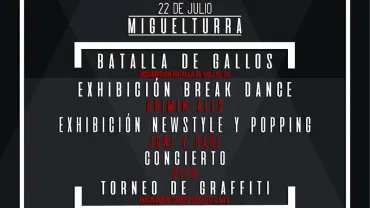 imagen del cartel anunciador del Festival Zona Cero, julio 2017