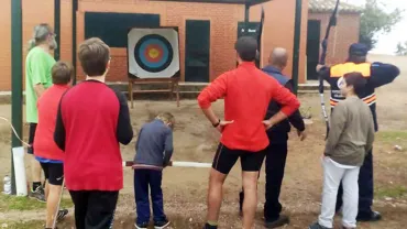 imagen de tiro con arco dentro de las actividades realizadas, octubre 2015