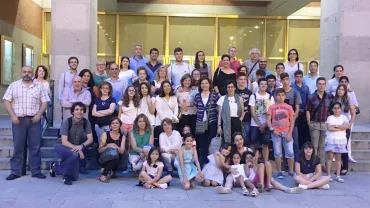 imagen grupal del viaje a Madrid de la Escuela de Música y Danza de Miguelturra, mayo 2017