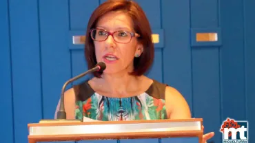 imagen de la alcaldesa de Miguelturra Victoria Sobrino, julio 2015