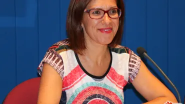 imagen de la alcaldesa Victoria Sobrino García, 18 de agosto de 2015