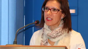 imagen de la alcaldesa de Miguelturra Victoria Sobrino García, septiembre de 2015