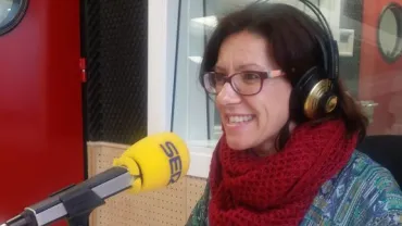 imagen de Victoria Sobrino en la Cadena Ser, enero de 2016