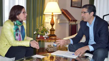 imagen de José Manuel Caballero y Victoria Sobrino, noviembre de 2015