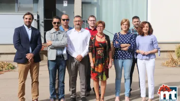 imagen de la visita de la Corporación Municipal al edificio de la CEOE CEPYME, septiembre 2017