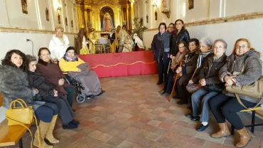 imagen de la visita al Belén de la Ermita, diciembre 2016