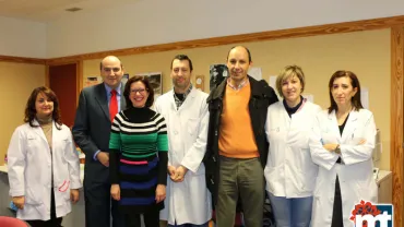 imagen de la visita institucional al Centro de Salud de Miguelturra, diciembre 2015