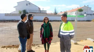 imagen de la visita al campo de arena, marzo de 2017