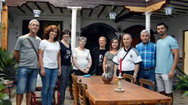 imagen de personas participantes en la visita a la Casa de Don Pedro León de Miguelturra, 2018