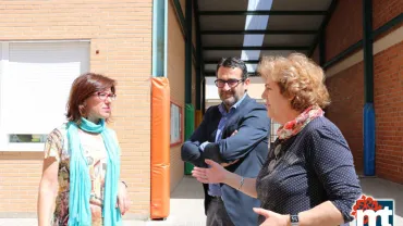 imagen de la visita de Victoria Sobrino al Colegio Público El Pradillo