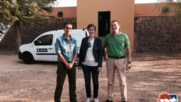 imagen de la visita a los depósitos de San Isidro, septiembre 2015