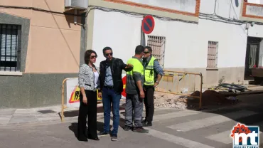 imagen institucional a las obras del Barrio de Oriente, marzo 2017