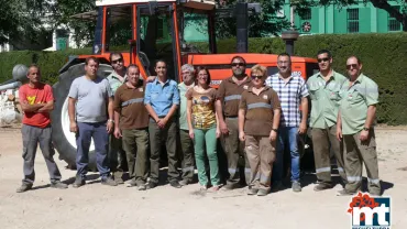 imagen de la visita institucional al Vivero Municipal, septiembre 2015