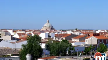 imagen y vista genérica de Miguelturra desde el puente de San Isidro