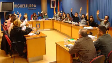 Votación pleno extraordiario 9  marzo 216 . Presupuestos
