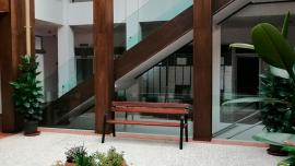imagen del interior de la biblioteca "Casa de la Capellanía"