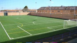 imagen desde la grada del campo de Fútbol 7