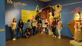 imagen de la visita en el Museo del Carnaval de Miguelturra, mayo de 2021