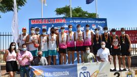 imagen de la clausura del campeonato de España de Voley Playa, Miguelturra julio de 2021