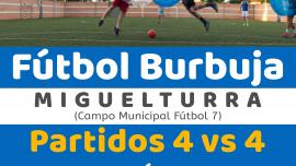 imagen del cartel del Fútbol burbuja, septiembre 2021