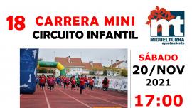 imagen cartel carrera mini 2021 Miguelturra