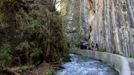 senderismo en la zona de Monachil, Granada