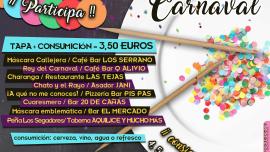 Cartel Ruta Tapas Carnaval 2022 Miguelturra, diseño portal web municipal
