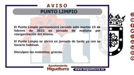 aviso punto limpio, 2022-02-15