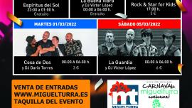 Eventos musicales Carnaval 2022 Miguelturra