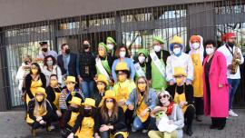 fotografía grupal tras Concurso de Fruta en Sartén 2022 Miguelturra