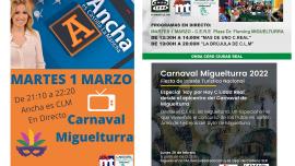 programas radio y tv en directo Carnaval 2022 Miguelturra