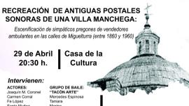 imagen del cartel Antiguas Postales Sonoras, Miguelturra abril 2022