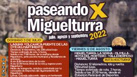 cartel paseando por Miguelturra, julio, agosto y septiembre 2022
