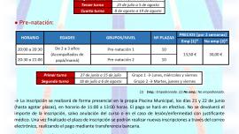 cursos natación Piscina Verano 2022