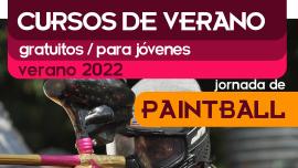 imagen cartel evento paintball, junio 2022