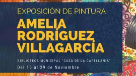 exposición Amelia Rodríguez, noviembre 2022, cartel